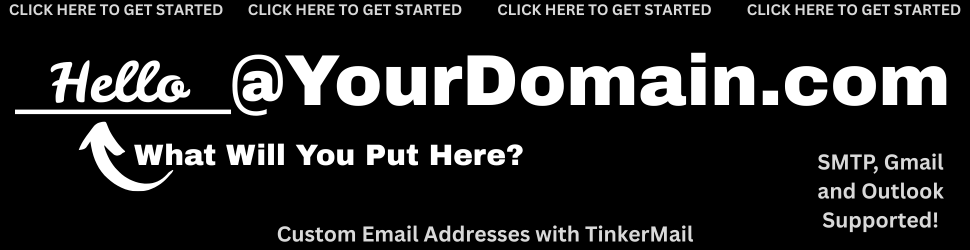 TinkerMail, custom domain email addresses
